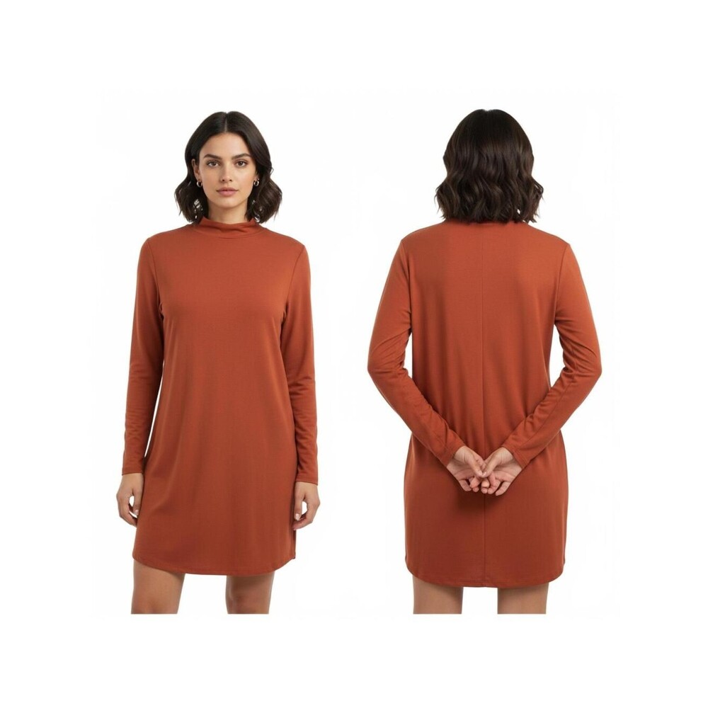 No Comment Long Sleeve Dress Midi